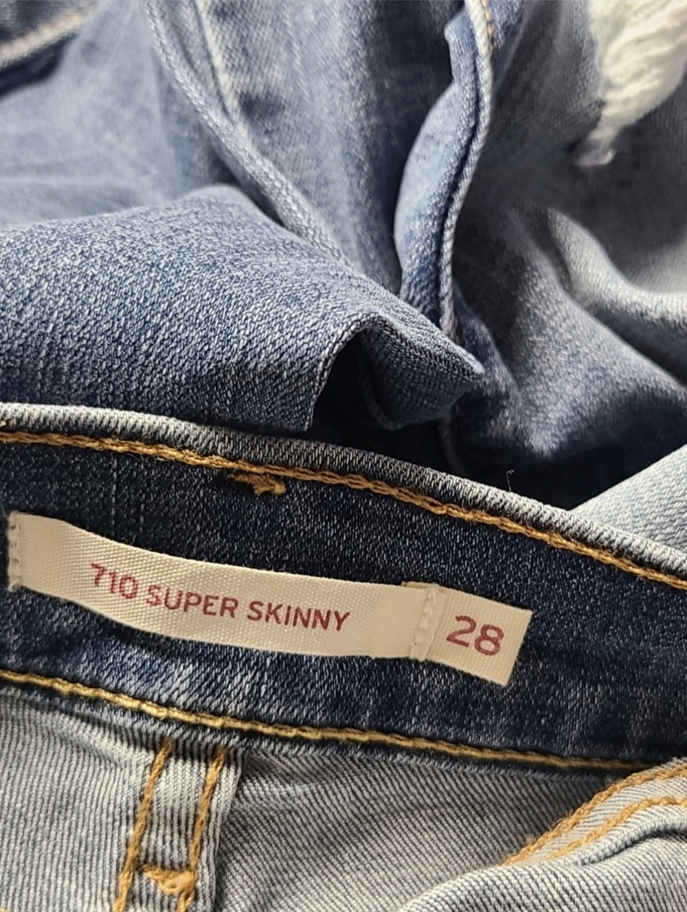LEVIS 710 SUPER SKINNY JEANS | SIZE 28 - Picture 3 of 13